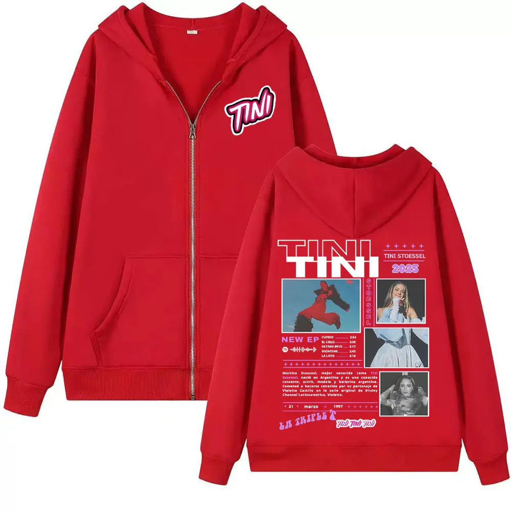 ألبوم المغني الصغير STOESSEL 2025 جولة سستة هوديس الرجال النساء موضة الجمالية البلوز معطف عادية مريحة الصوف زمم هوديي