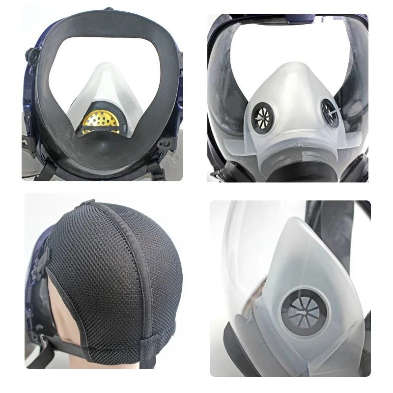 Chemical Gas Mask 6800 Dust Respirator Anti-Fog Full Face Mask Filter For Industrial Acid Gas, Welding Spray Paint Insecticide