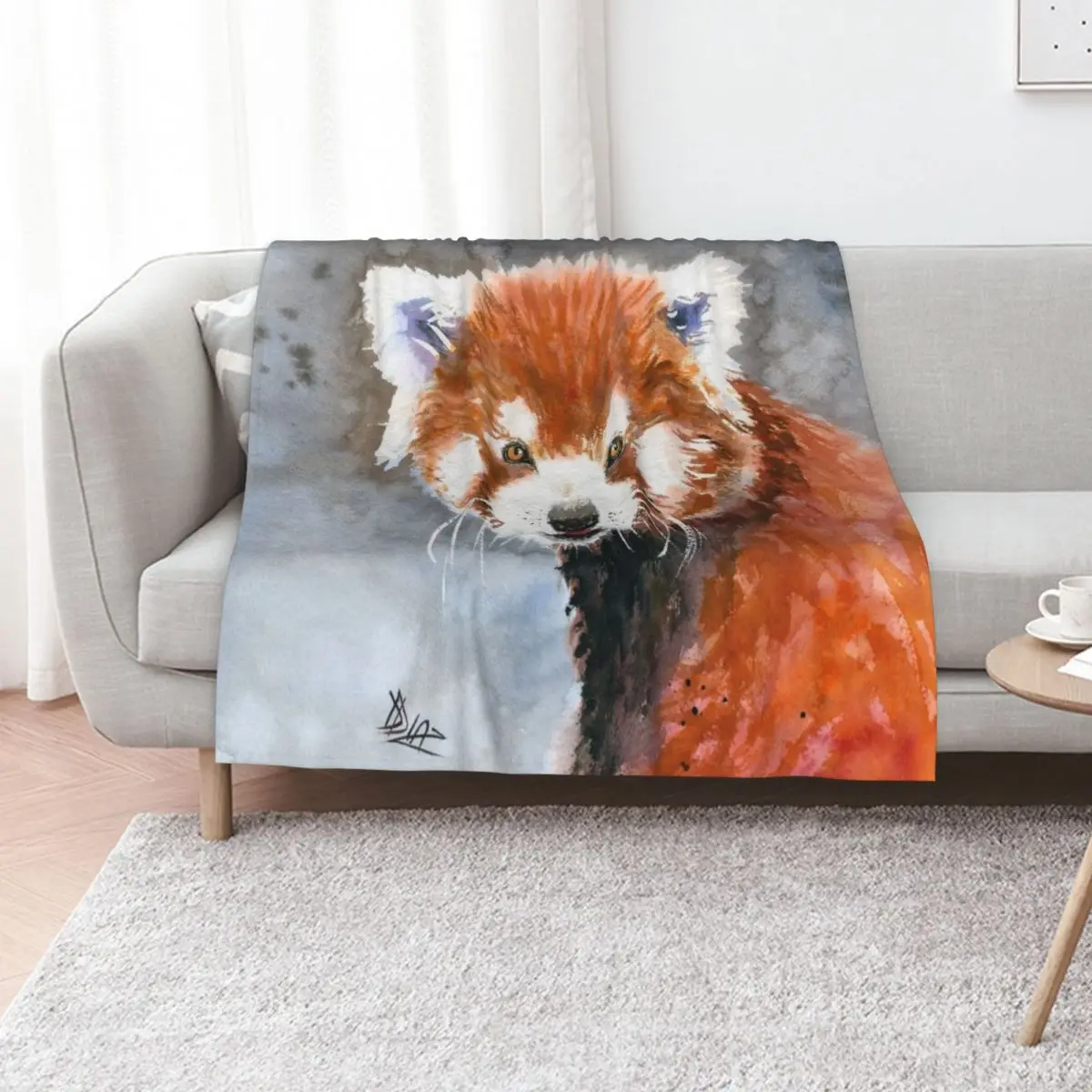 Red Panda Throw Blanket sofa bed Luxury Brand Soft Plush Plaid Furrys Luxury Throw anime Blankets