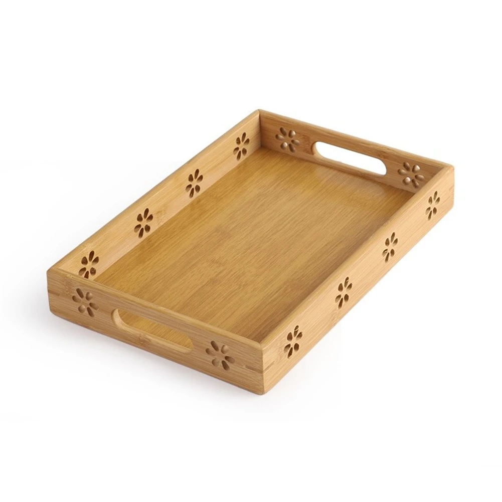 

Fruit Bread Tray Large Serving Tray Family Gatherings Crack-resistant Easy To Clean Multi-functional Wide Handles