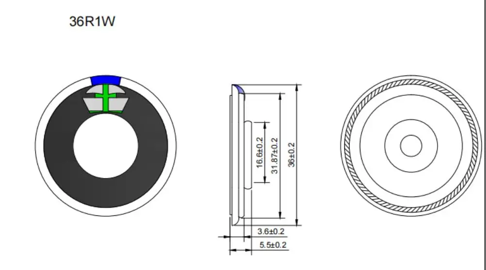 초박형 스피커 0.5W 1W 8ohms 32R 16R 8R 스피커 직경 20mm 23mm 26mm 27mm 28mm 30mm 32mm 36mm 40mm 50mm 57mm 스피커