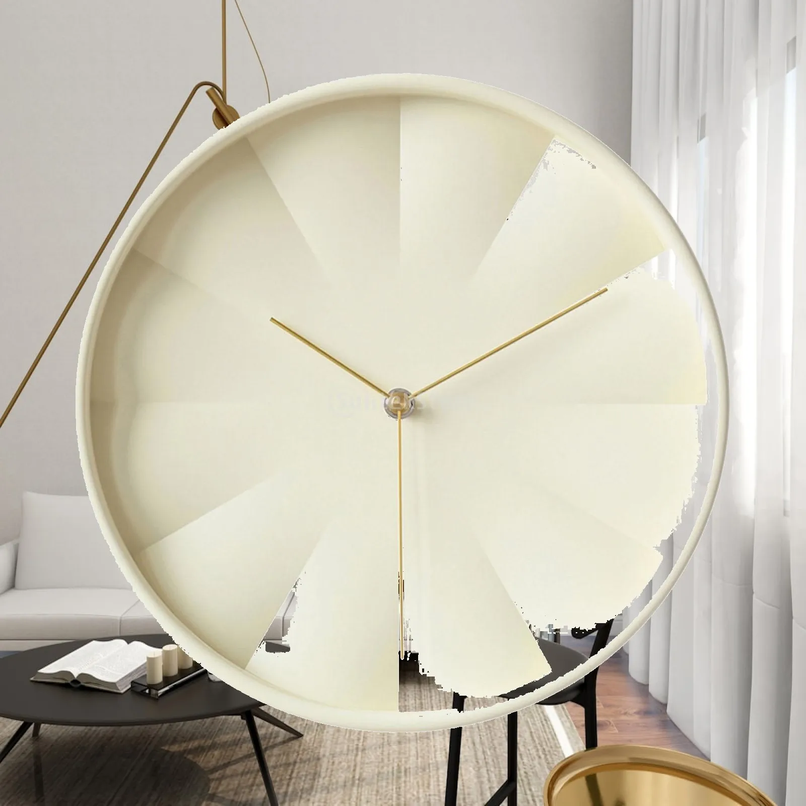 Silent Movement Round Wall Clock Modern 12 Inch Luxury Wall Decor Timepiece for Bedroom Office Living Room Kitchen Design