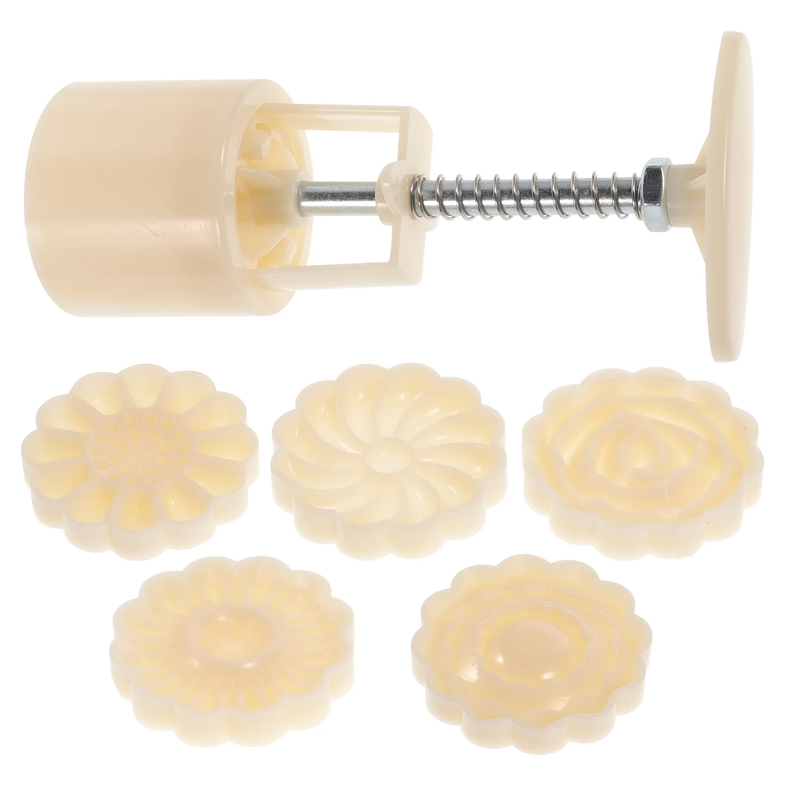 

1Set 50G 3D DIY Baking Mold Hand Pressed Moon Cake Tool for Homemade Desserts and Soap Crafting Kitchen Essential