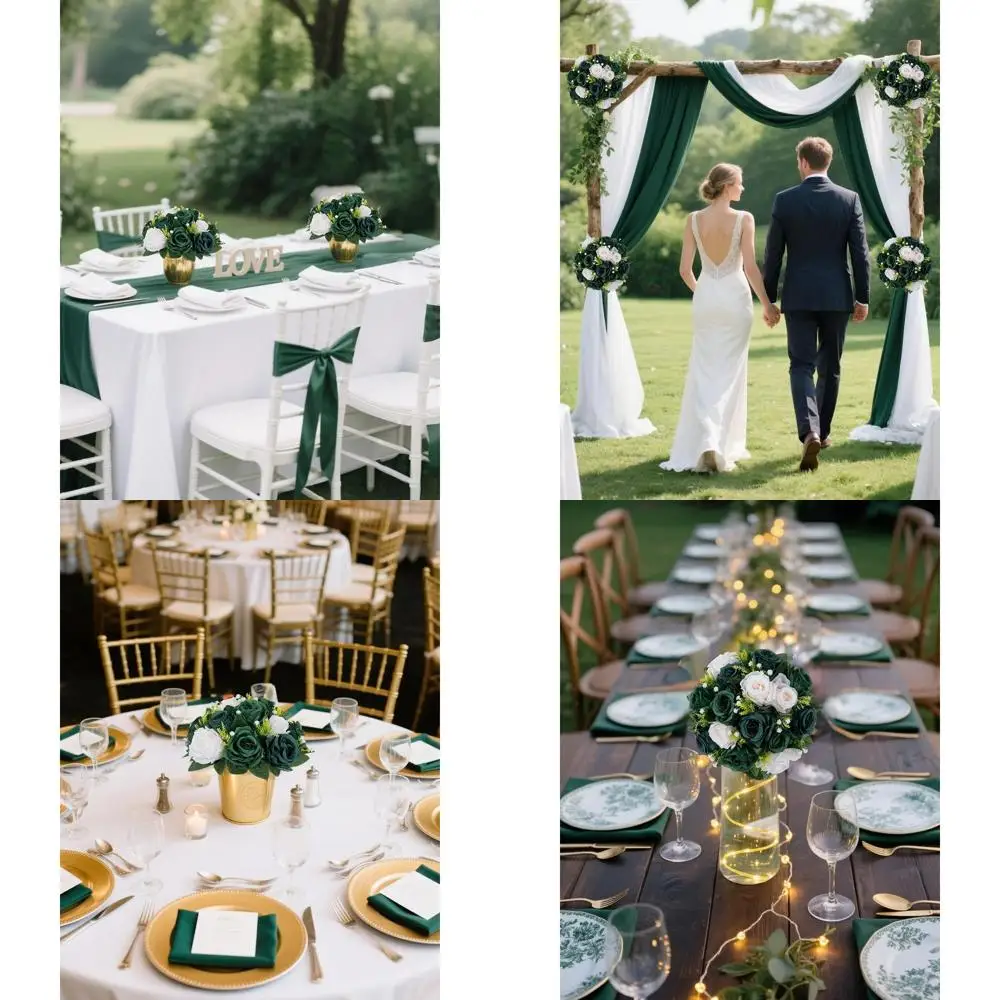 

Искусственные шары из зеленой розы, набор из 10 предметов для декора свадебного стола - шелковистые букеты для поцелуев для дома и вечеринки Цветочная композиция