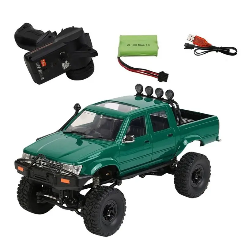 

Радиоуправляемая машина WPL C64-1, 1/16, 2.4G, полномасштабная, 4WD, внедорожный краулер, грузовик на пульте управления