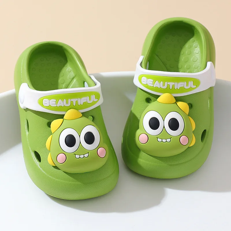 Children\'s EVA baby slippers non-slip cartoon dinosaur soft sole lightweight outside to wear slippers