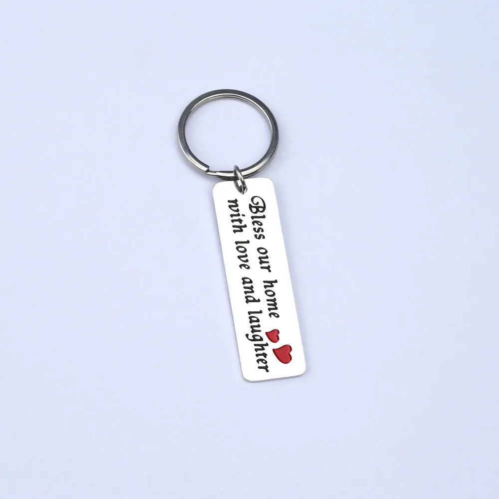 Motiver des cadeaux porte-clés pour les meilleurs amis, bijoux en acier inoxydable, bijoux, Noël pour hommes, cadeaux de Noël pour femmes