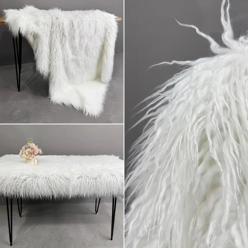Long Plush Fabric Counter Displays Decorative Arts Crafts Sewing Upholstery Fur Clothing Fabric for By Meter Diy Cloth