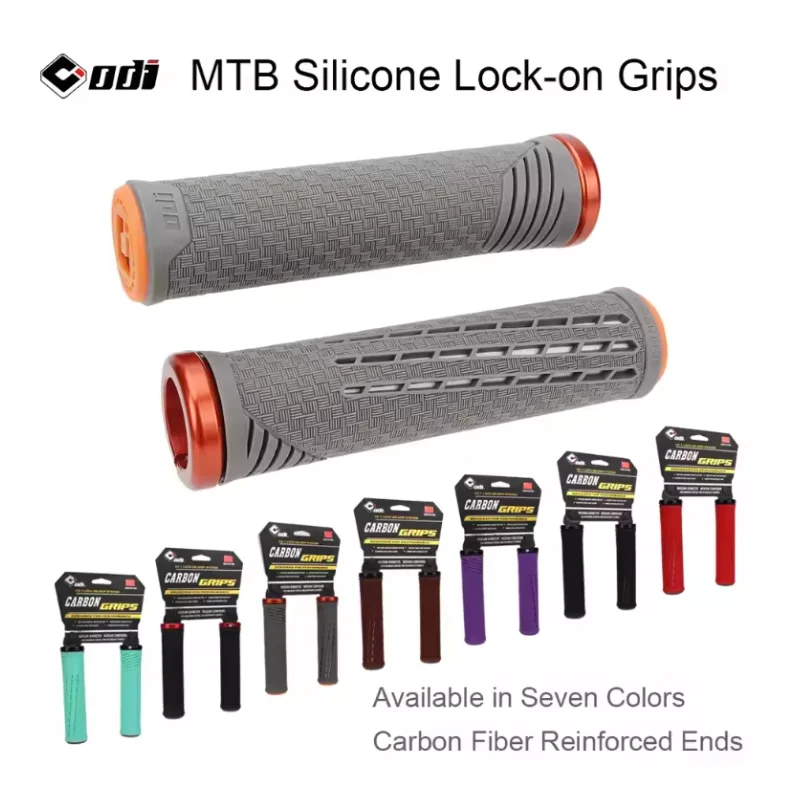 Mtb Grip Lock On - Poignées de vélo VTT en silicone