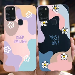 A21S Case For Samsung Galaxy A21S Cover A217 SM-A217F Phone Case Slim Soft Silicone Cute Painted Back Cover For Samsung A21s Bag
