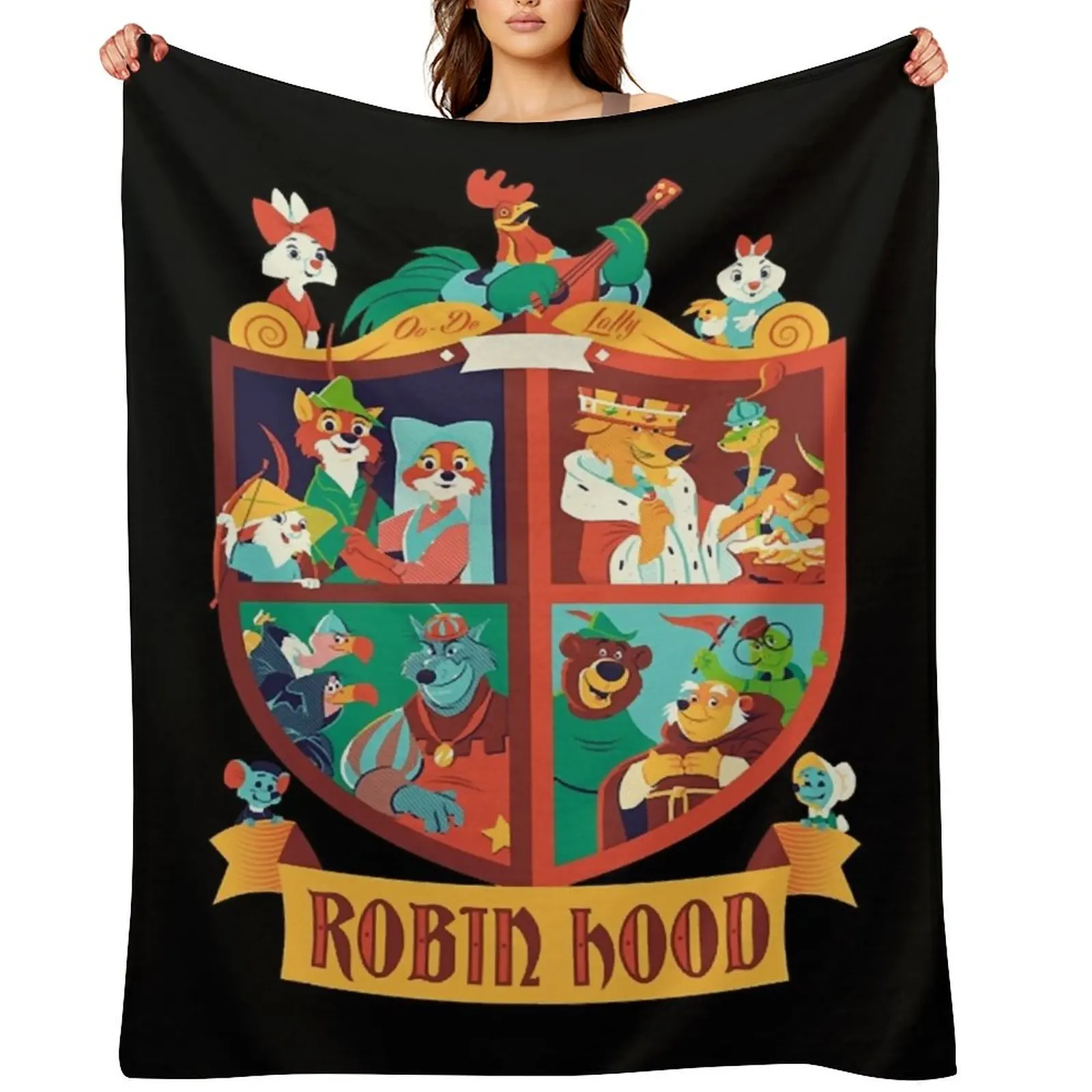 

Robin Hood T-Shirt Throw Blanket for sofa Soft Plush Plaid bed plaid wednesday Blankets