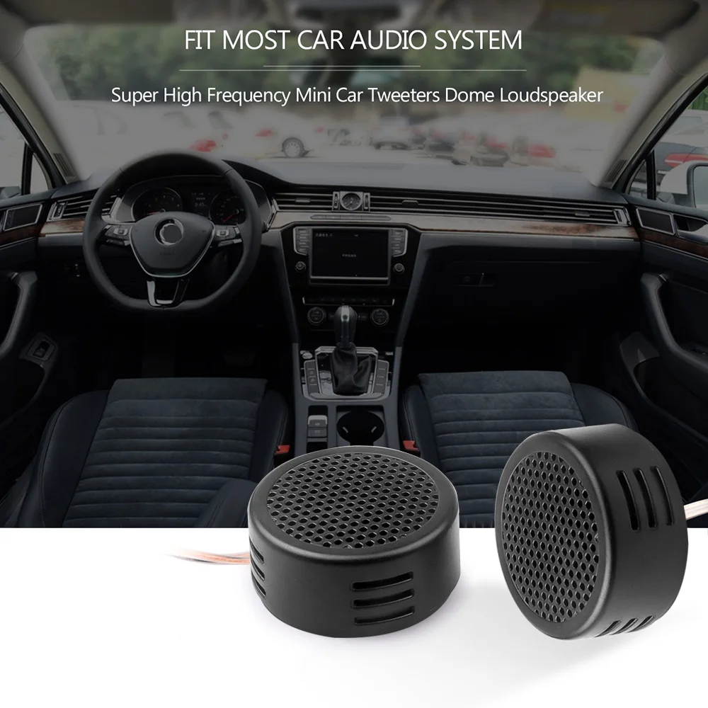 Carro Mini Dome Tweeter Alto-falante, Alto-falante, Super Power Audio, Auto Speaker Som, VA6895-2, 50 W, 2Pcs por lote