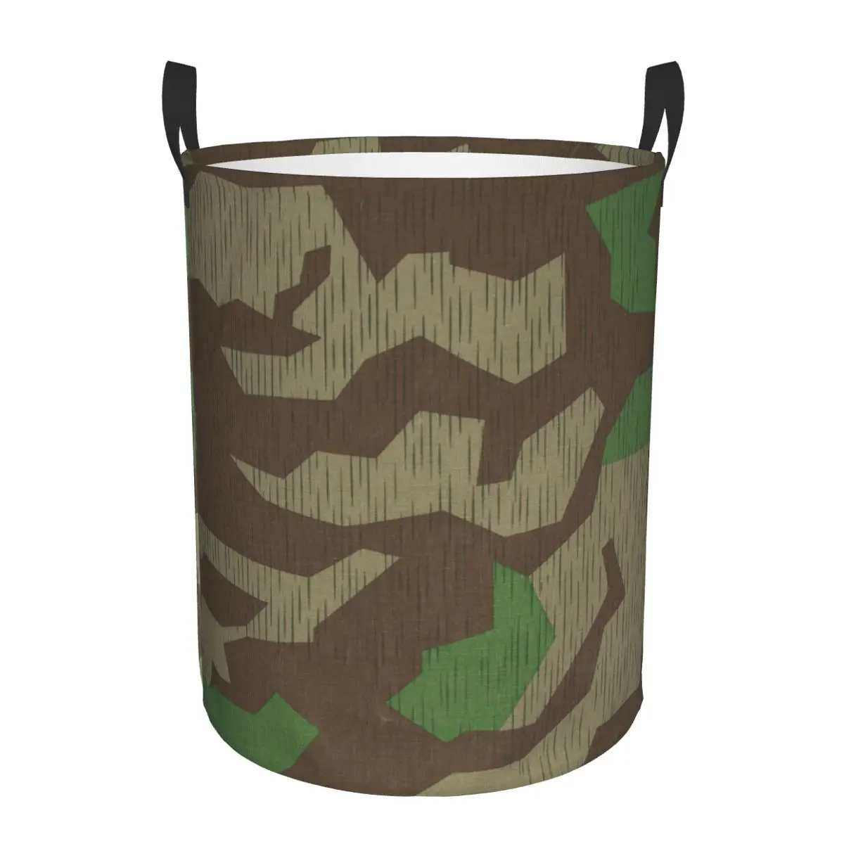 Custom Splittertarn Camouflage Splinter Camo Laundry Basket Germany Military Clothing Hamper Toys Organizer Storage Bins