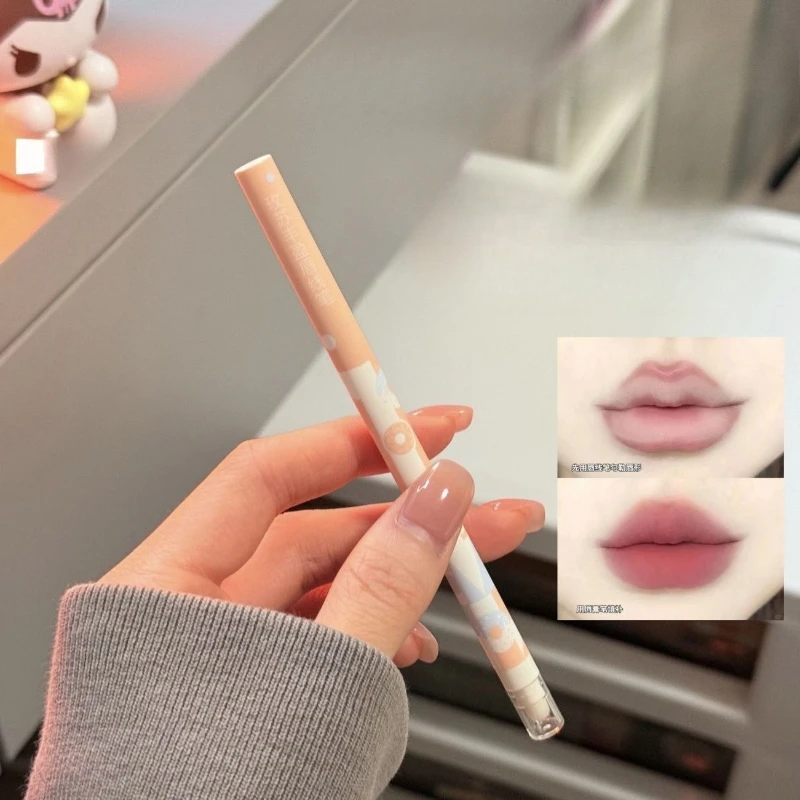 MAYSOO Lipliner Waterdichte driedimensionale dubbele kop Lipliner Matte kleurweergave Afwerking Overzicht Mond Rode Klei Vrouw