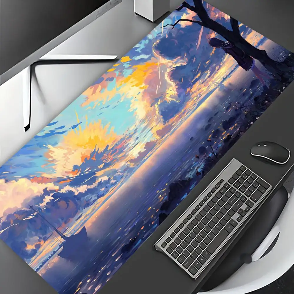 

Large Gaming Mouse Pads, Computer Gaming Accessories, Rubber Non-slip Table Pads, Stitched Edges, Perfect for Office and Gamers