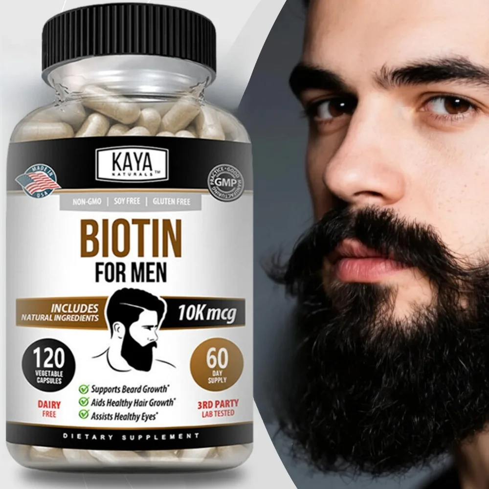 

Biotin Capsule Supplement 1000 Mg - Beautiful Hair, Skin and Nails, Dietary Supplement