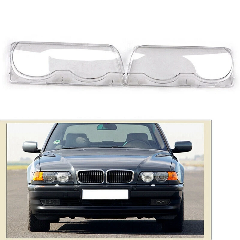 Car Head Light Shade Headlight Lens Shell Cover For-BMW E38 1999 2000 2001 728I 730I 735I Car Accessories