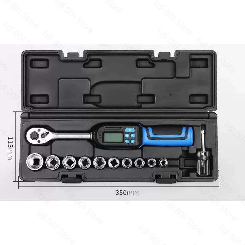 Professional-grade Interchangeable Digital Wrench, ±2% Error LCD Screen, Preset Torque Four-speed Switching