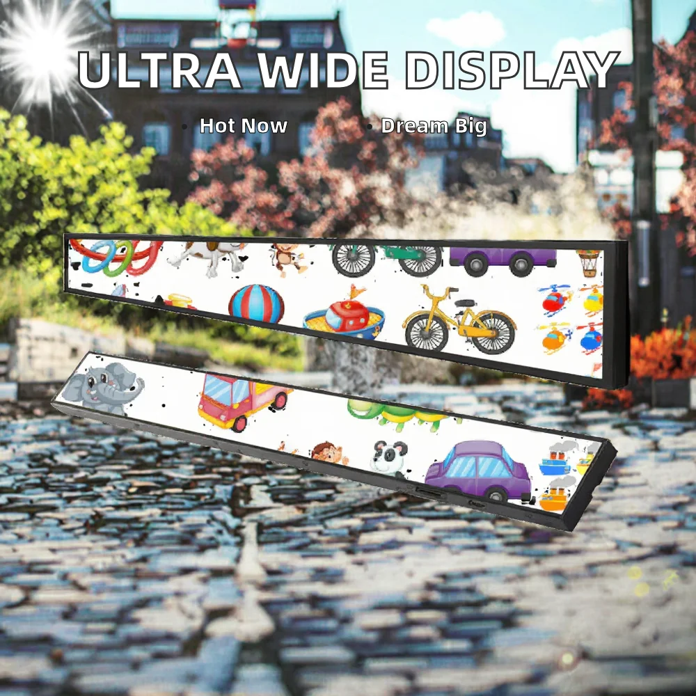 Indoor advertising rack display LCD digital player for supermarkets, shopping malls and retail stores