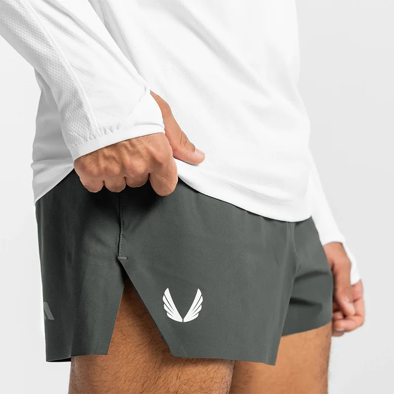 Summer Shorts Men's Loose Waterproof Seamless Quick-drying Pants Men's Reflective Casual Five-point Pants Reflective Design