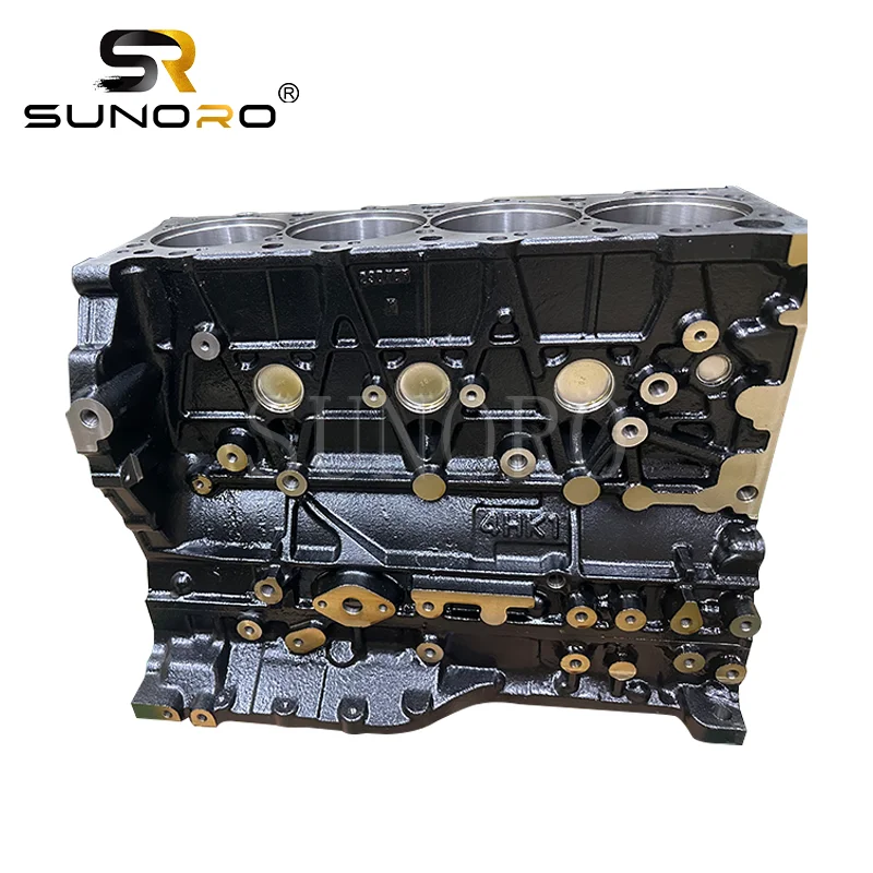 

High Quality 4HK1T 4HK1 Diesel Engine Parts Cylinder Block 8-98046721-0 For Excavator ZAX200-3 ZAX230-3 Long Block Short Block