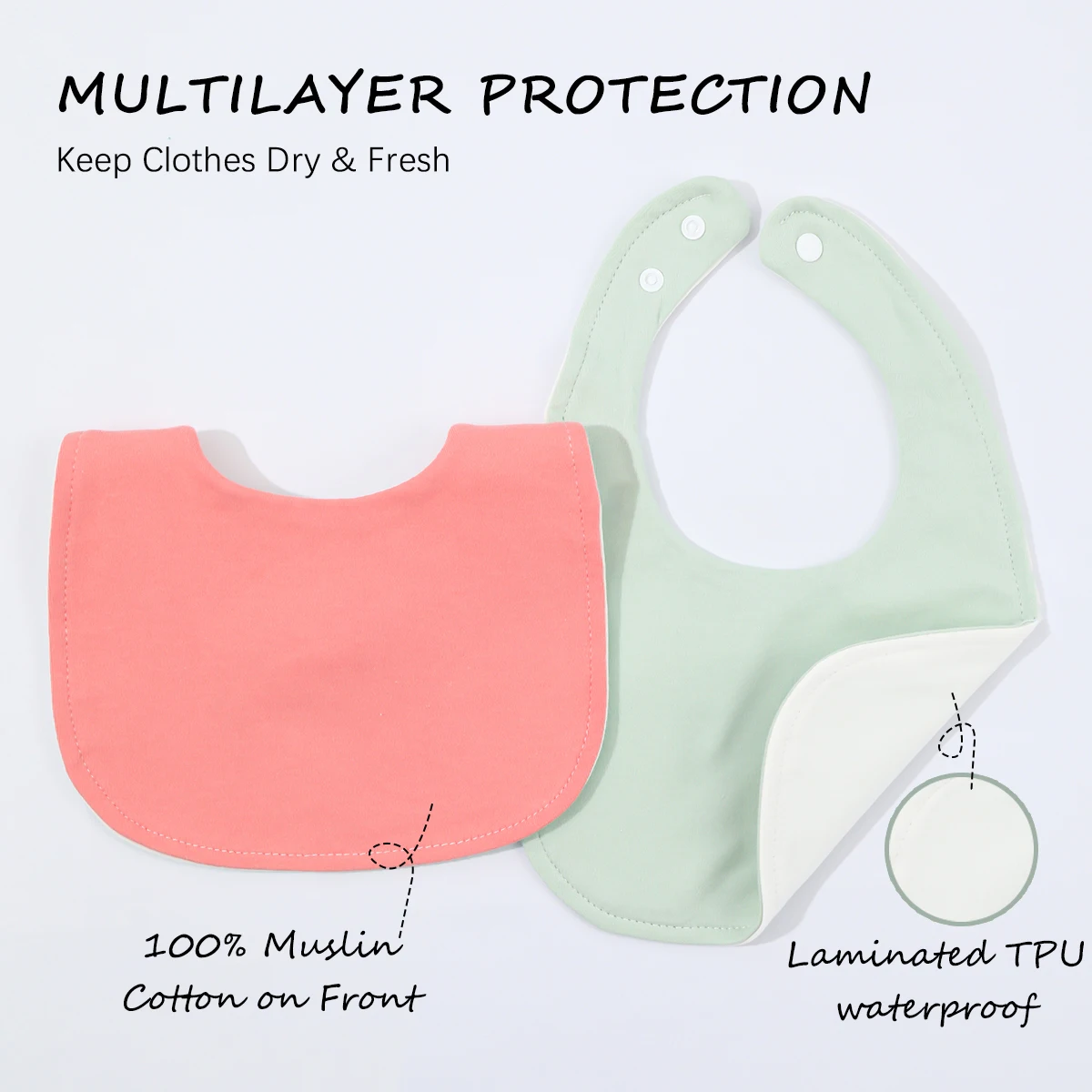 10-piece baby bib U-shaped sal - огляд і ціна Baby Clothing Fabric