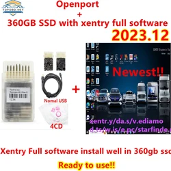 Tactrix Openport 2.0+ 360GB SSD with 2023.12 xentry full software ready to use xentry 2023.12 Diagnostic Software Remote Instal