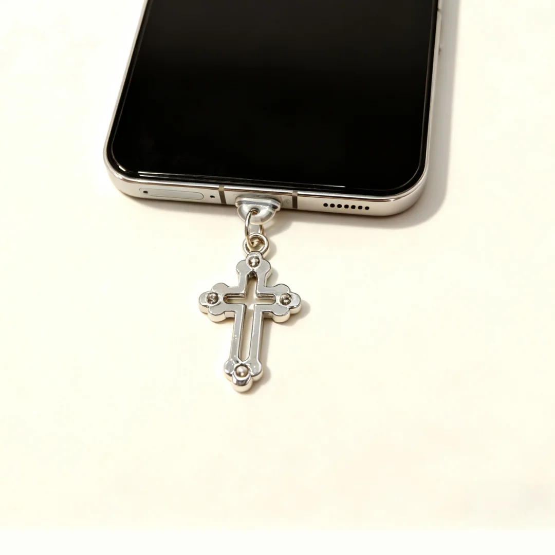 

Personalized Cross-Shaped Phone Dustproof Charm, Dual-Purpose Protection and Decoration, Exquisite Phone Accessory, Small Gift, Perfect Ideal Gift, Home Decoration and Backpack Hanging Pendant, Fun Keychain Decoration, Suitable for Halloween, Christmas, A