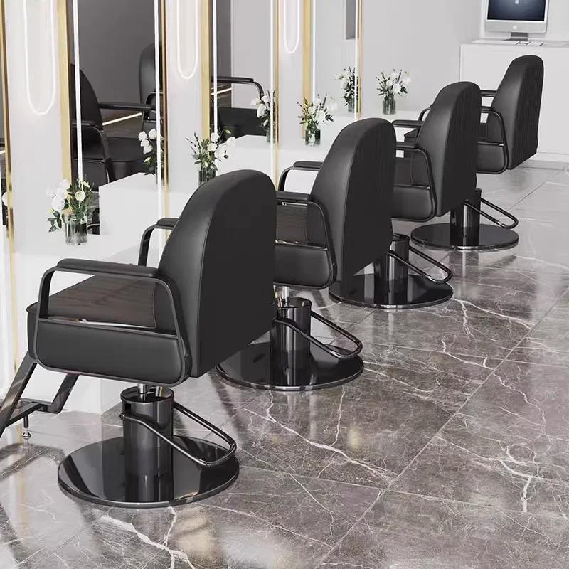 Professional Barber Chair Reclining Barberia Armchairs Beauty Salon Manicurist Pedicure Chaise Swivel Sillon Peluqueria Armchair