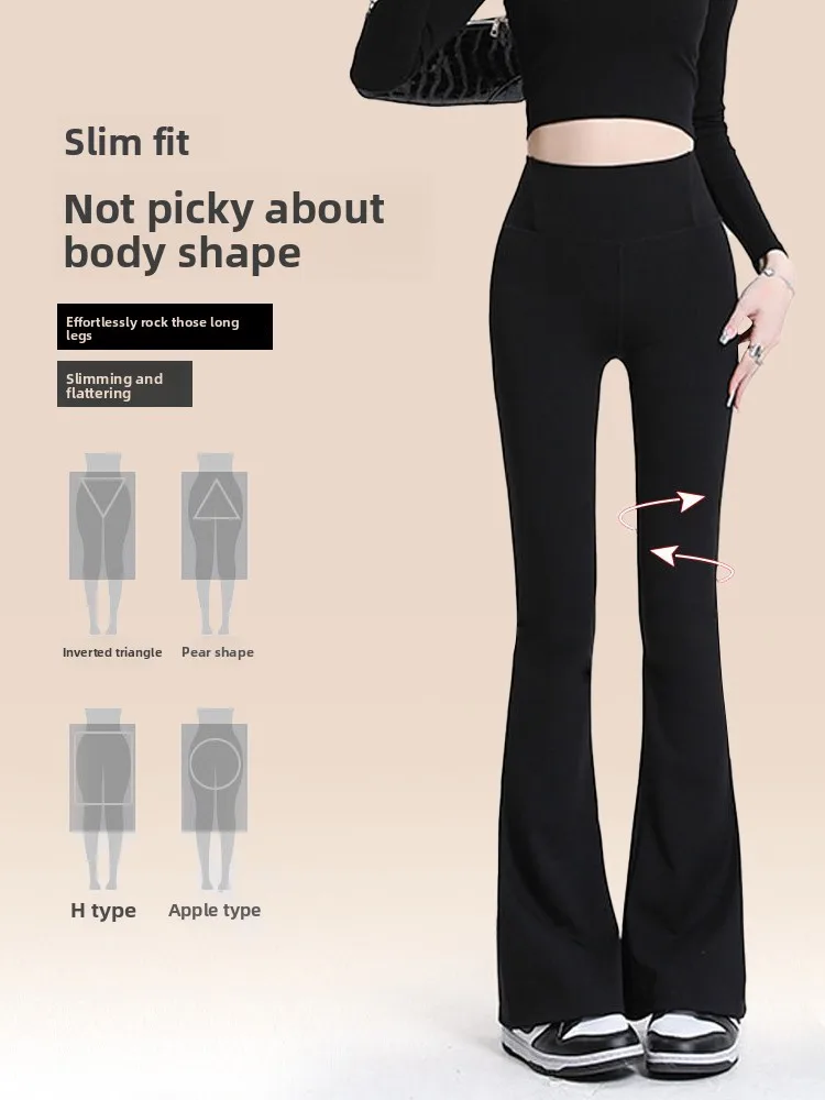 Modalne spodnie do jogi z wysokim stanem, wysoką elastycznością, wyszczuplające, z efektem skórzanego wykończenia, cienkie legginsy modelujące brzuch, idealne na wiosnę i jesień.