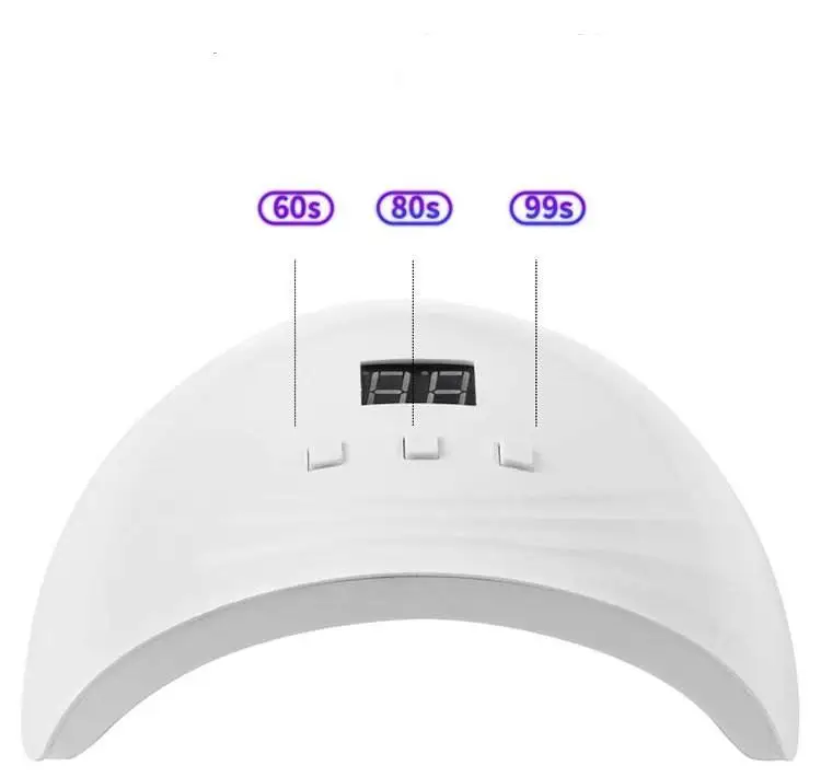 UVおよびUSB充電式ネイルランプ,タイマー30s 60s 90s,マニキュアおよびペディキュアツール