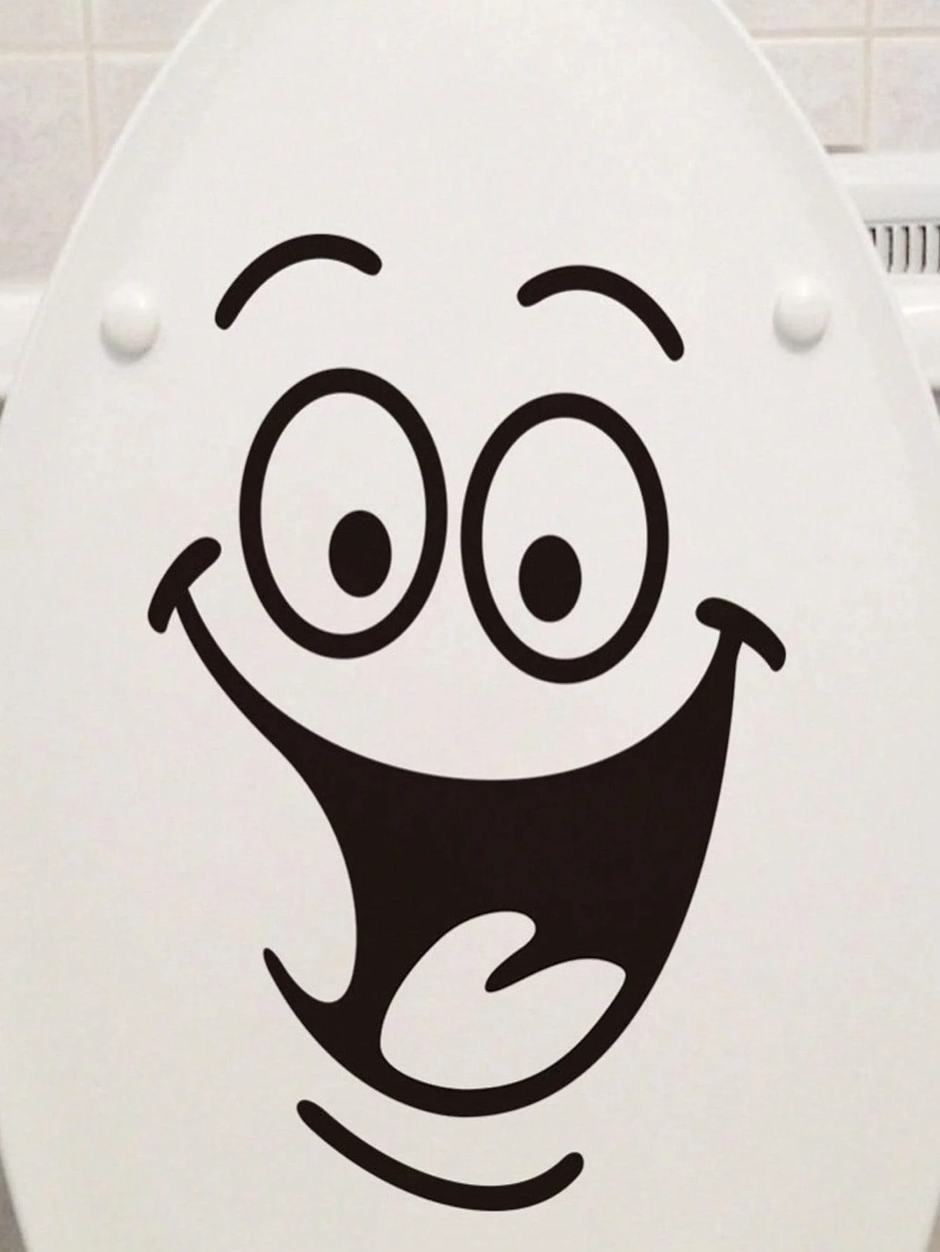 مضحك لطيف مقعد المرحاض ملصق الأزياء شخصية المرحاض ملصق الحمام المرحاض تجديد ملصق مقاوم للماء #4