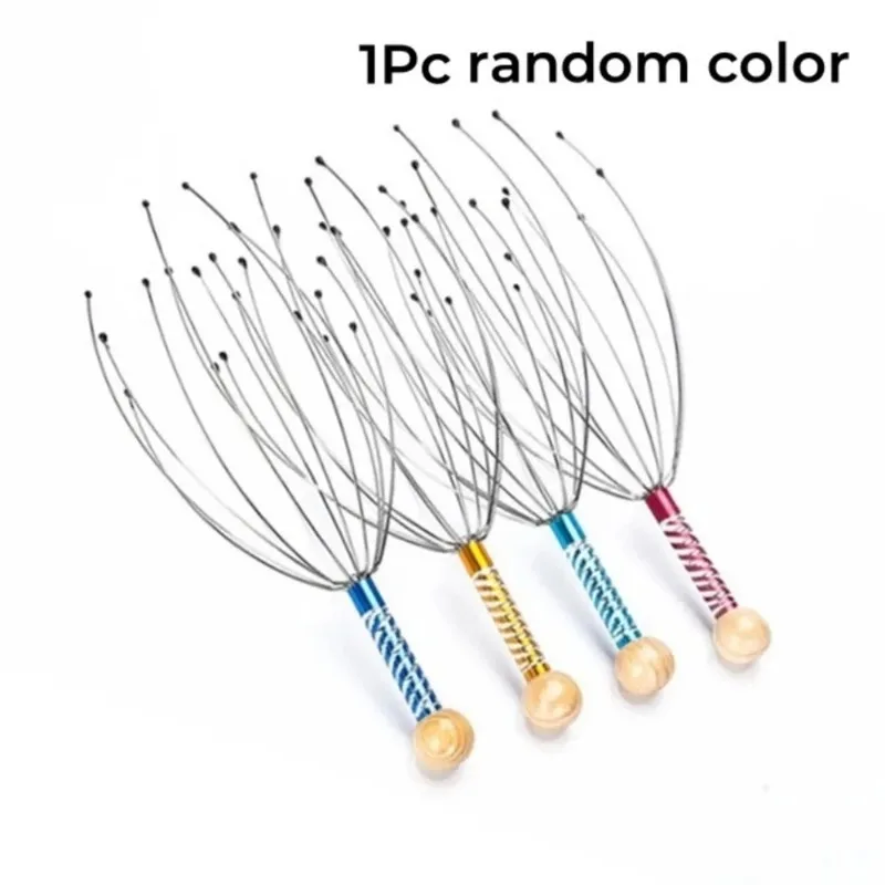 

Octopus Head Massager Scratching Scalp Relaxation Relief Body Massager Scratcher Relieves Tension Health Care Tools Random Color