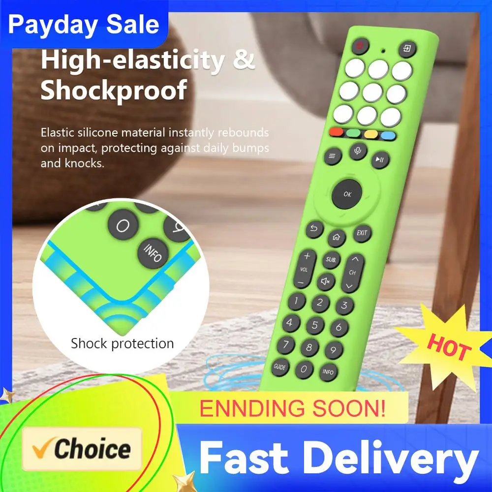 For HISENSE ERF2K38H Dust-Proof Remote Control Cover Anti-Scratch Full-Coverage Silicone Protective Case Drop-Proof RC Cover