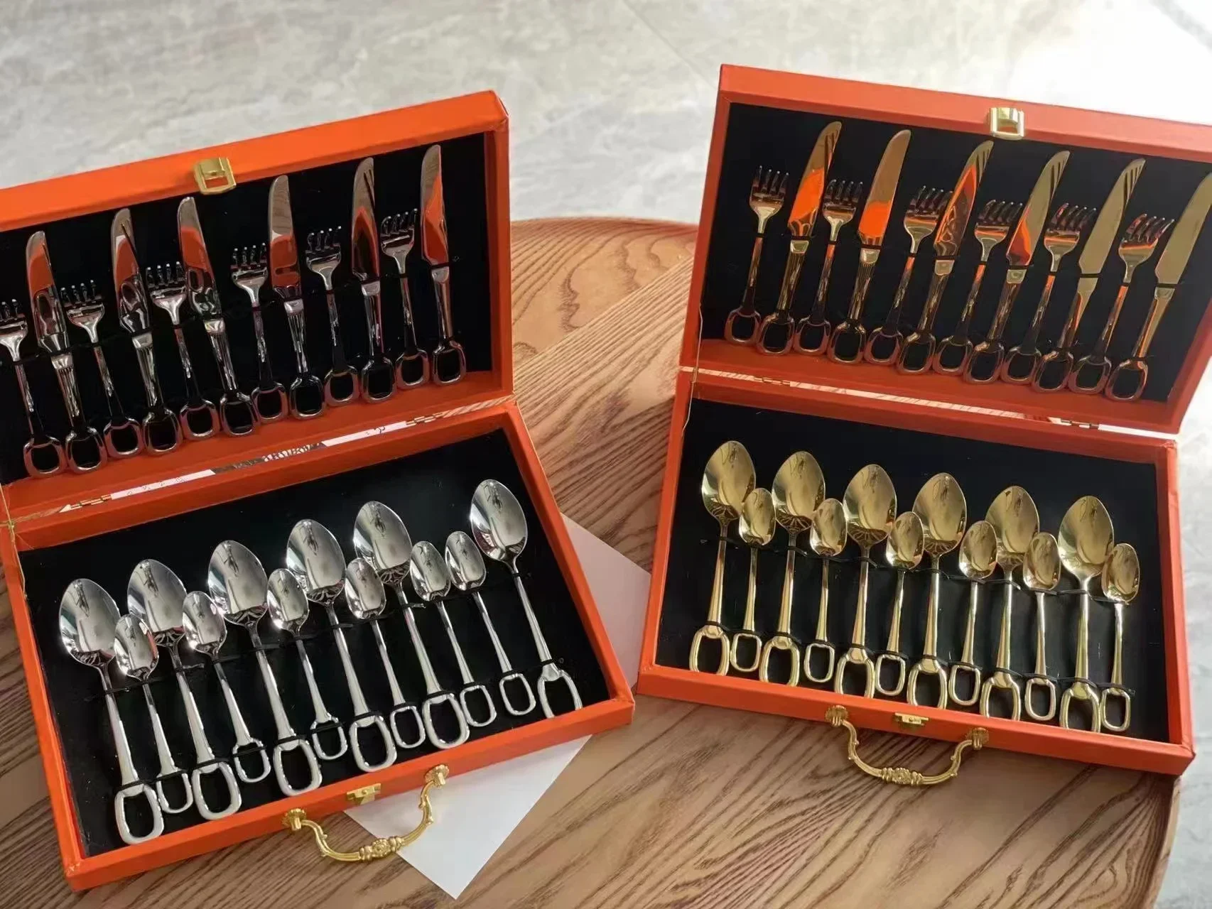 

Gold Dinnerware Set Western Knife Cake Fork Spoon Flatware Cutlery Set Mirror Stainless Steel Tableware Kitchen Silverware