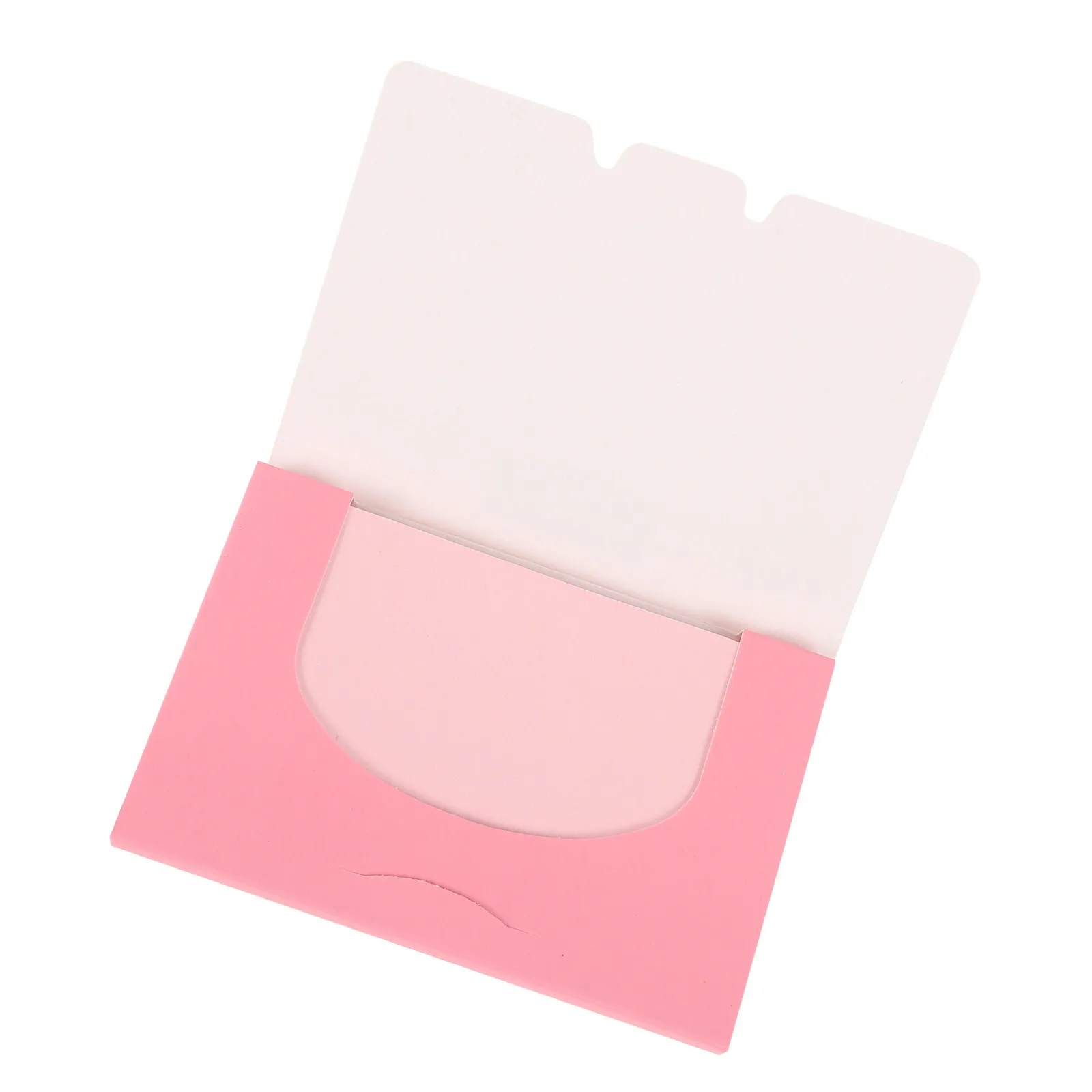 100Pcs Oil Absorbing Sheets Pink Natural Fiber Facial Blotting Paper Ultra Thin Double Sided for Oily Skin Care Makeup Face