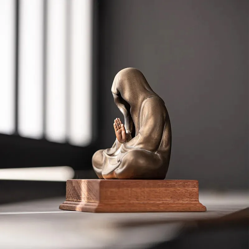 Zen Style Formless Buddha Tea Ornaments Buddhist Tea Ceremony Tea Pets Creative Home Tea Table Tabletop Tea Space Decor ZI292
