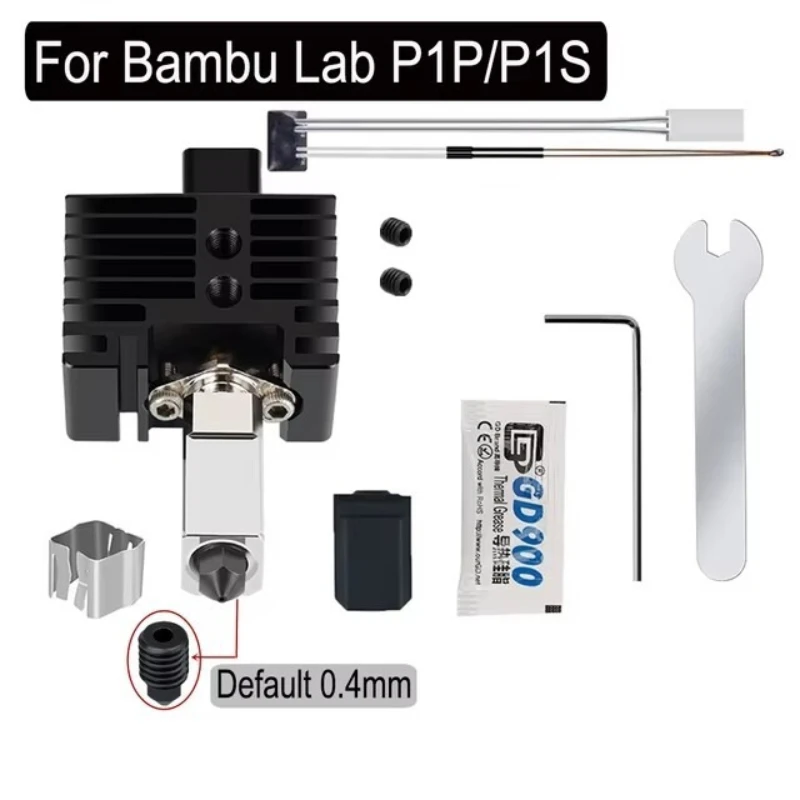 3D Printer Hotend Kit Heater For Bamboo Lab P1P P1S X1 X1C 3D Printer Hotend Kit Extruder Assembly Spare Parts view 3