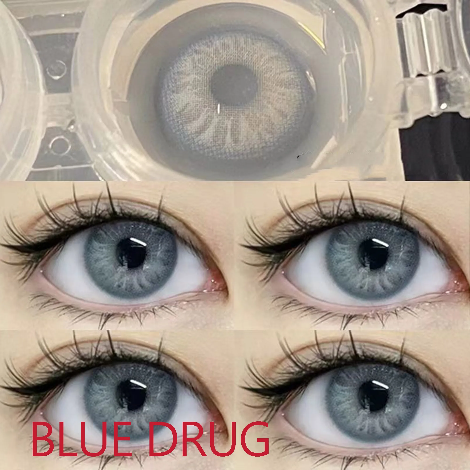 Coslens Charming Eyes 14.00mm Color Soft Contacts Lenses for Eyes Anime Accessories линзы для глаз цветные Blue Drug