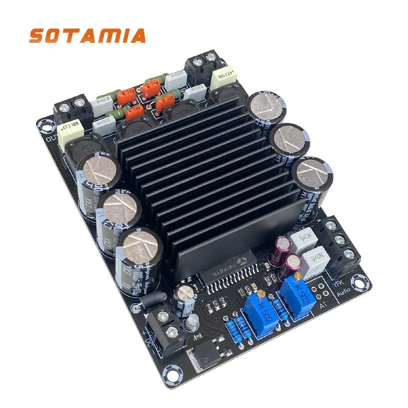 

SOTAMIA STA508 плата цифрового усилителя мощности класса D HIFI Fever мощный настольный 12 В уличный чехол на тележке аудио усилитель