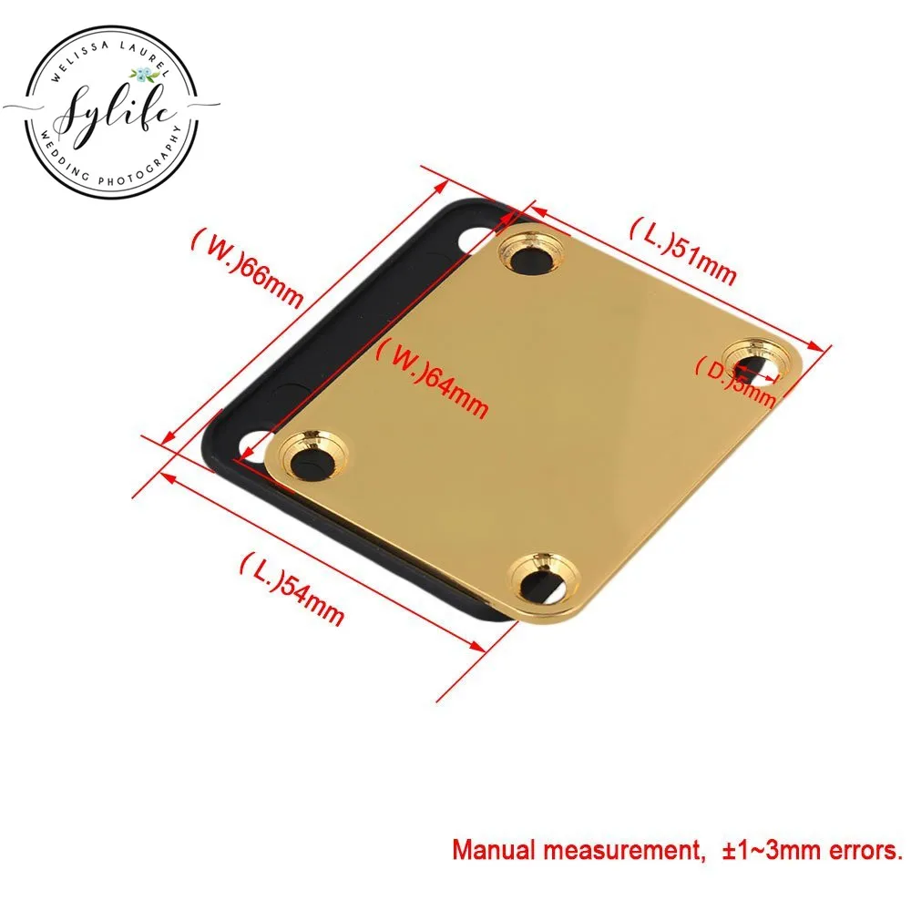 لوحة رقبة للجيتار الكهربائي بمسامير ، ذهبية ، بديلة