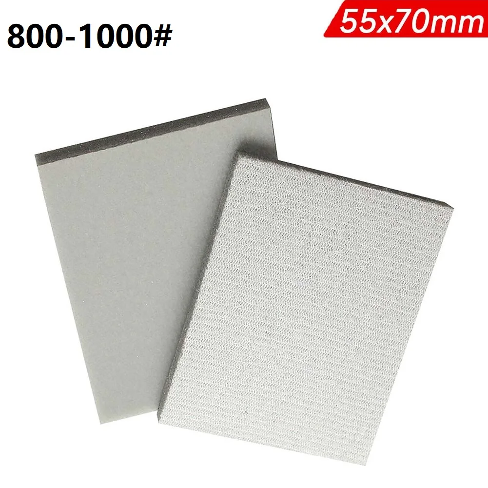 

55*70*5mm Sponge Sandpaper Block Grain Grit P300-P3000 Wet Sanding Foam Sanding Pad Sanding Block Abrasive Woodworking Tool