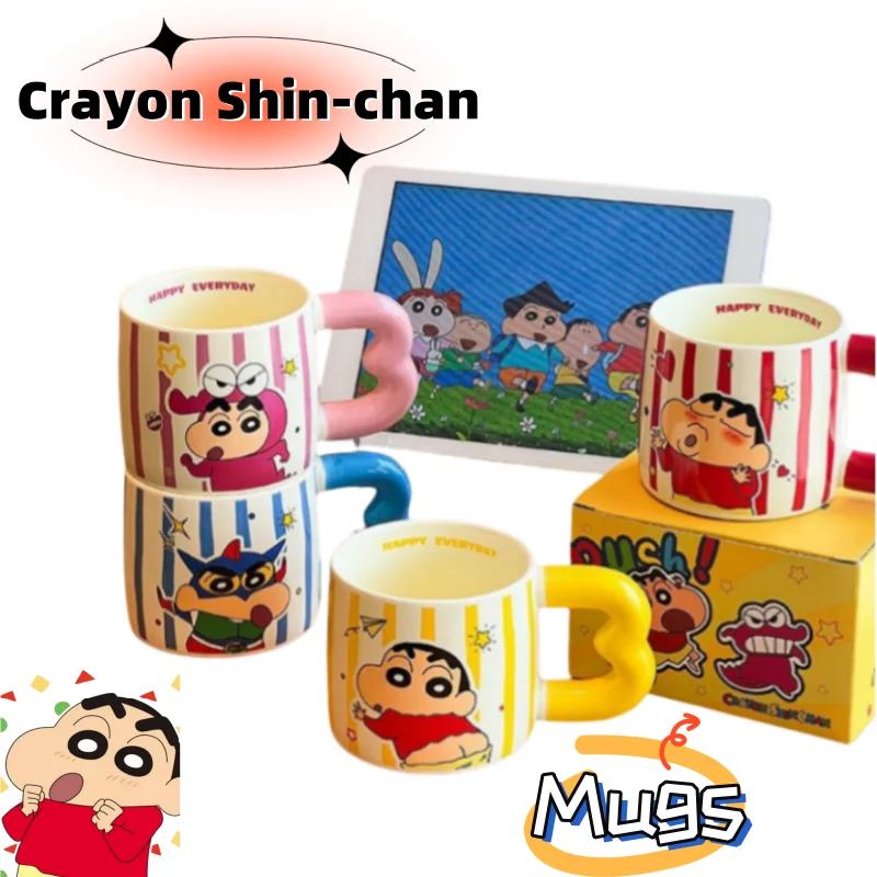 크레용 신짱 노하라 시로 영화 및 텔레비전 주변 세라믹 머그잔 고가 소녀 홈 오피스 애프터눈 티 커피 컵