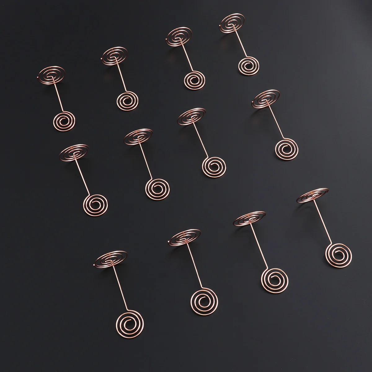 Base Photo Holder Clips Table Number Holders Paper Menu Clips Wedding Decoration Love Rose Gold