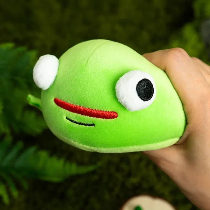 In Stock Gigifrog Angry Frog Plush Toy Squeeze Stress Relief Doll Soft Stuffed Animal Desktop Ornament Gift For Adults