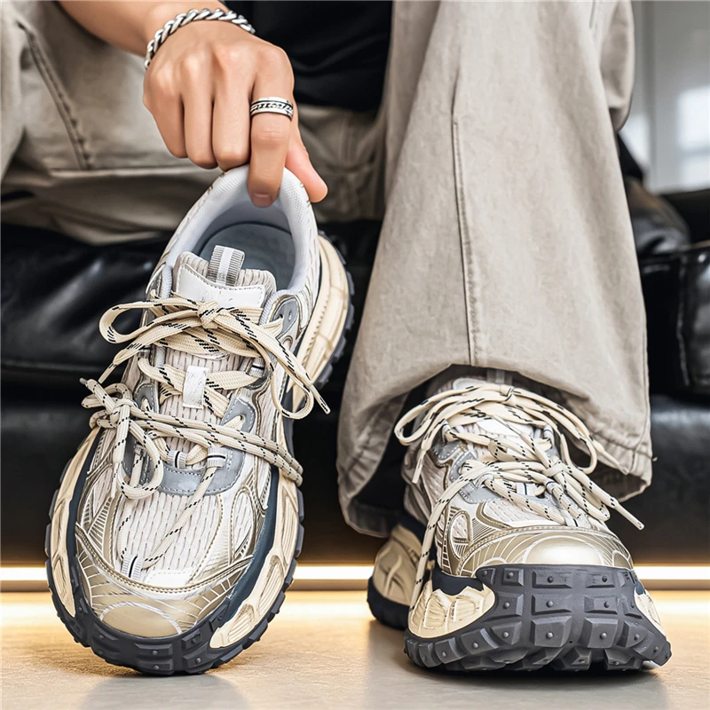 

Men's Dad Shoes Summer 2026 New Style Ultra Popular Thick Bottom Mesh Breathable Sports Shoes Anti-Slip Color Wear Resistant ...