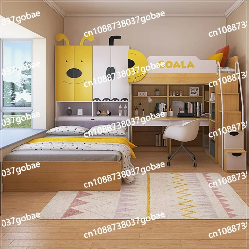 Interlaced Upper and Lower Beds, Mother Bed, Tatami, High and Low Children's Double Bed, Small Unit, Bed, Desk, and Bed