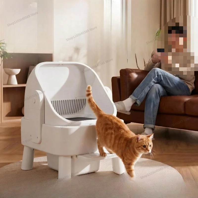 For Fully Automatic Intelligent Cat Litter Box Anti Splash Electric Cat Toilet Automatic Cleaning Shovel Cat Litter Box