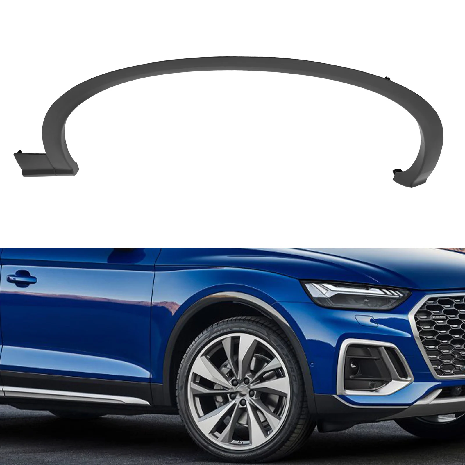 

Передняя левая и правая накладка на крыло, совместимая с Audi Q5 SQ5 2018-2020 2.0L 3.0LF Накладка на колесную арку