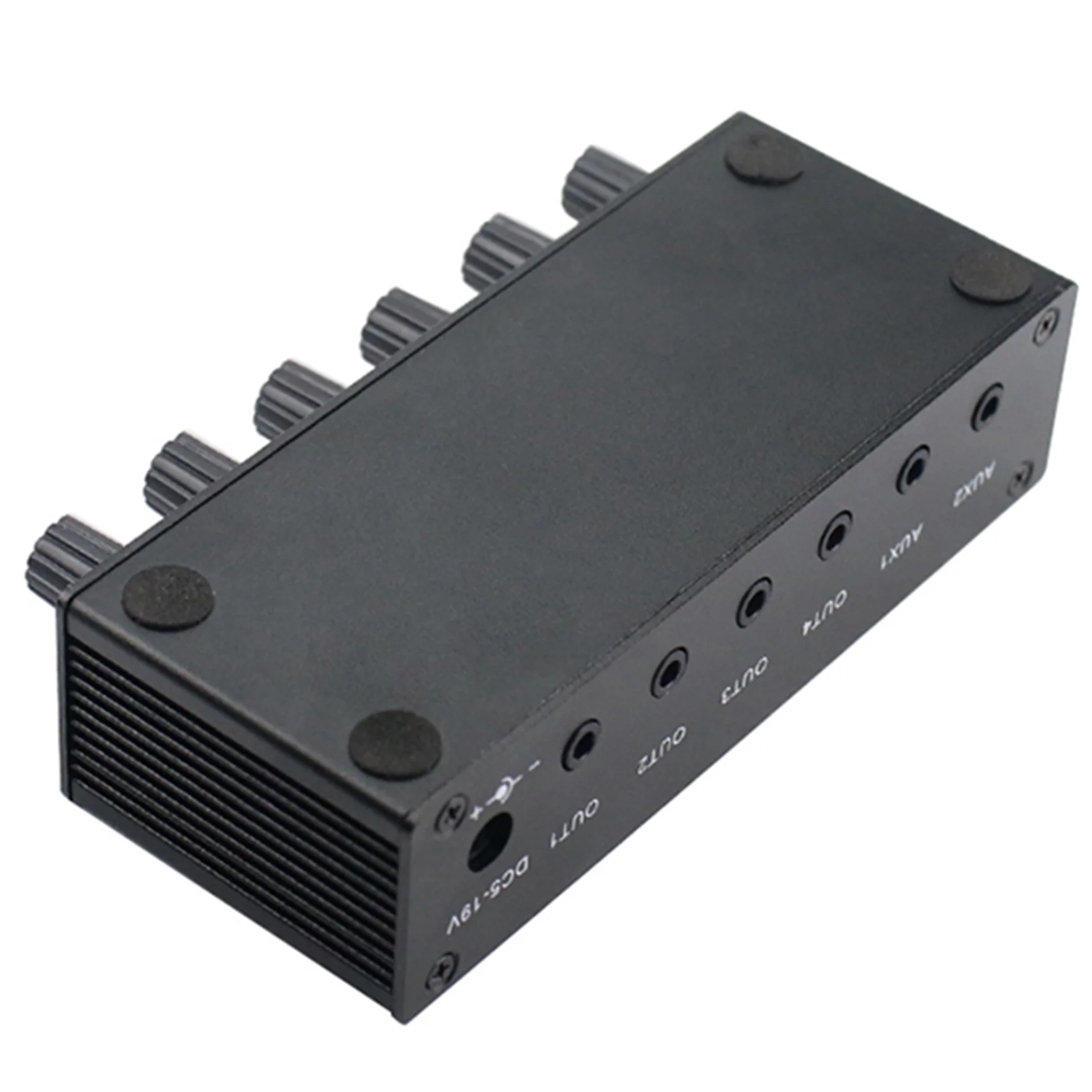 

Daily Sale 2X Stereo Mixer Audio (2 Input 4 Output) Push Four Headphones Or External Power Amplifiers Volume Independent Control